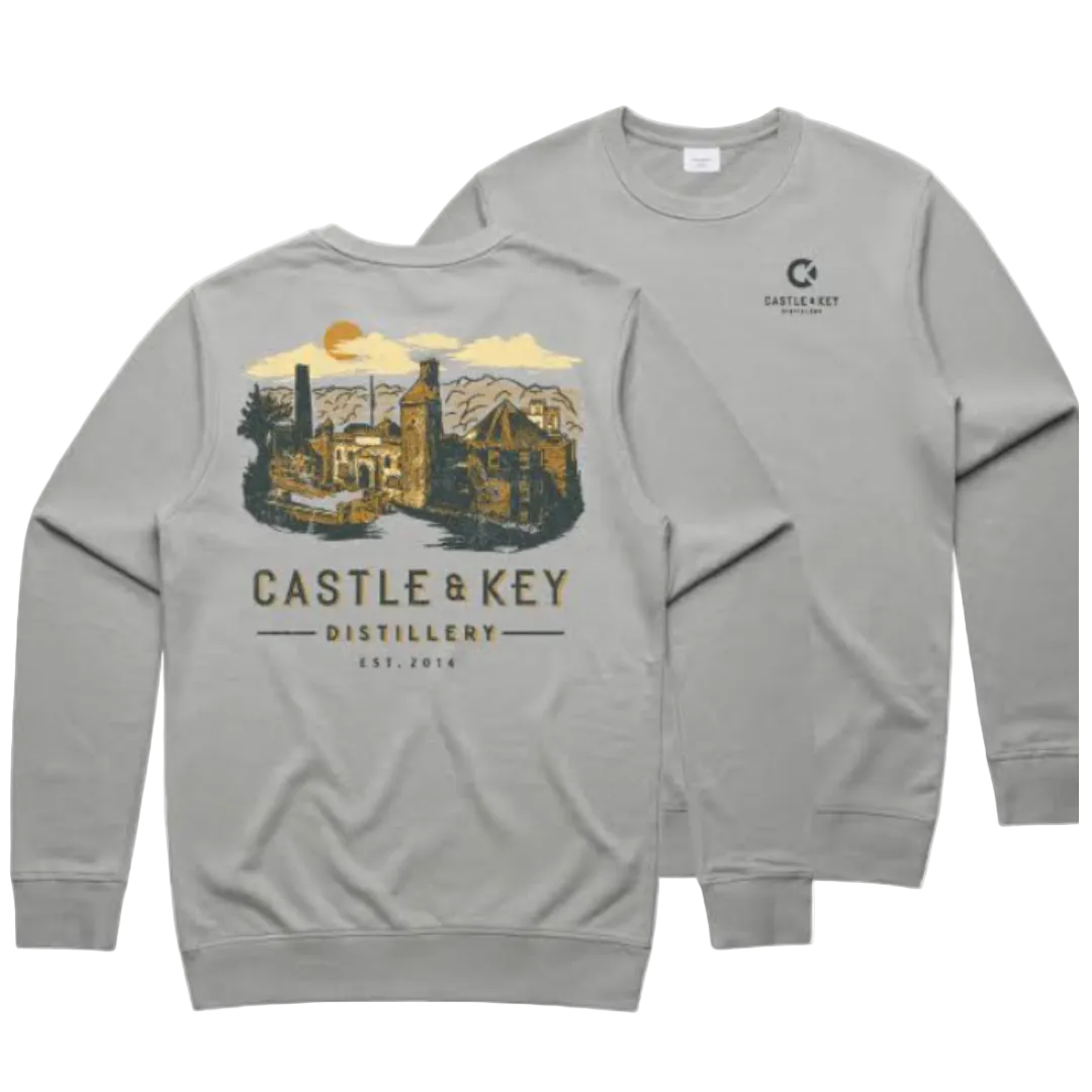 Castle Print Crewneck Sweatshirt