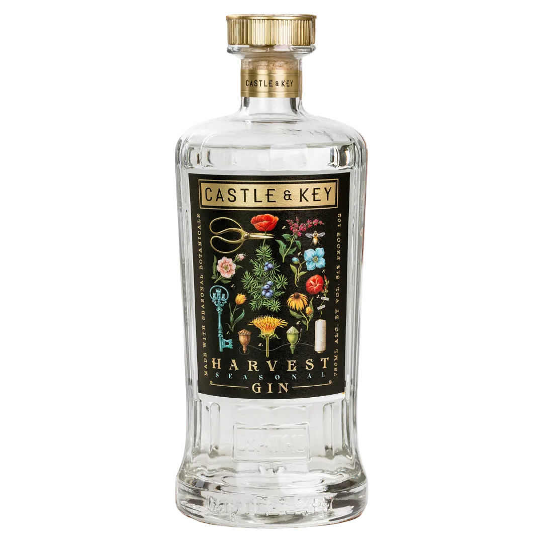 Bottle of Castle & Key Harvest seasonal Gin