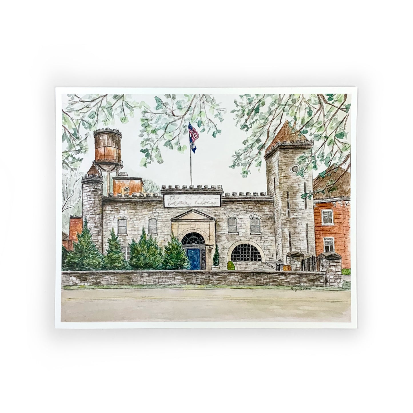 Kayla Weber Art "Castle & Key Distillery" Print