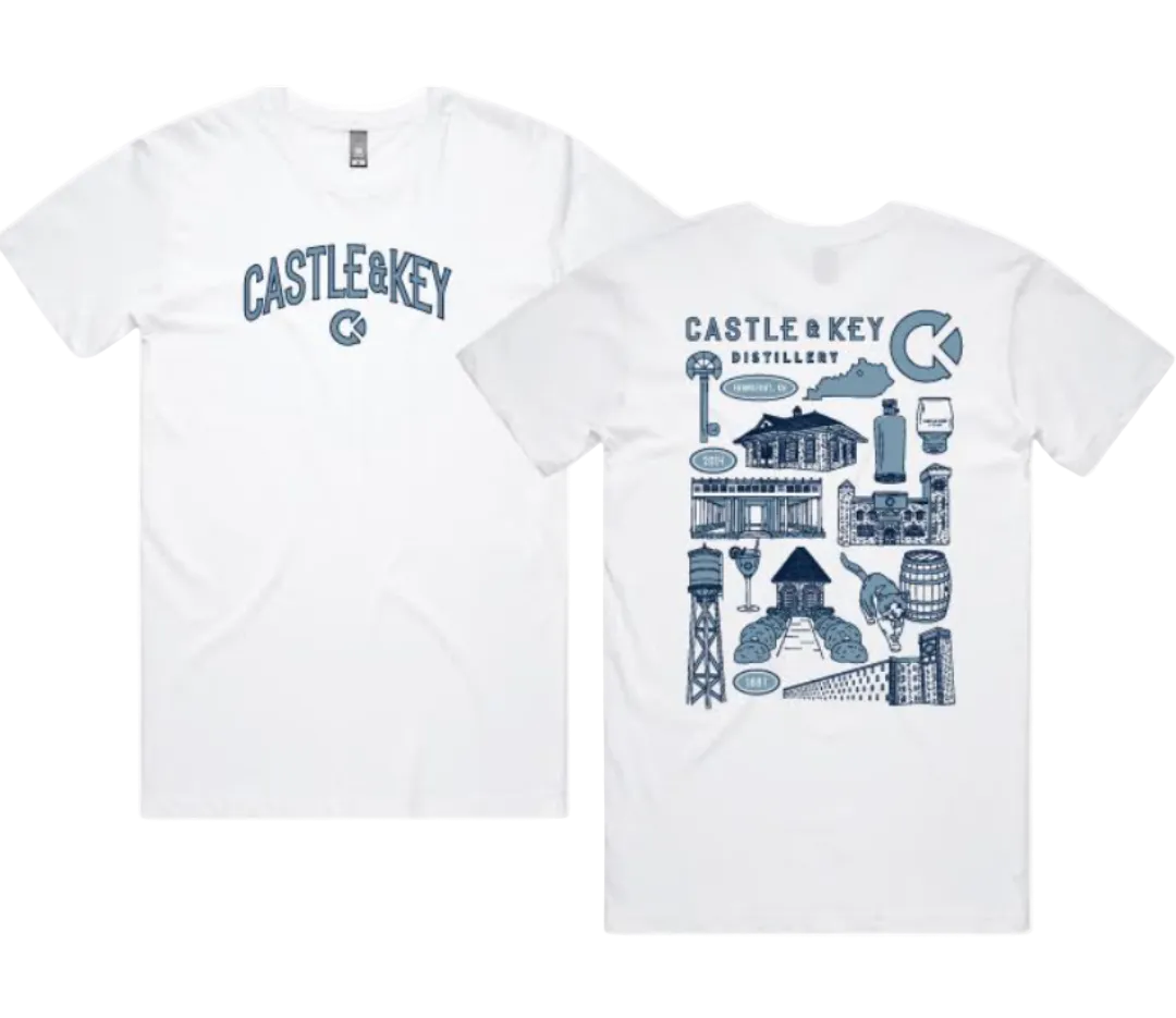 Castle & Key Collage Tee