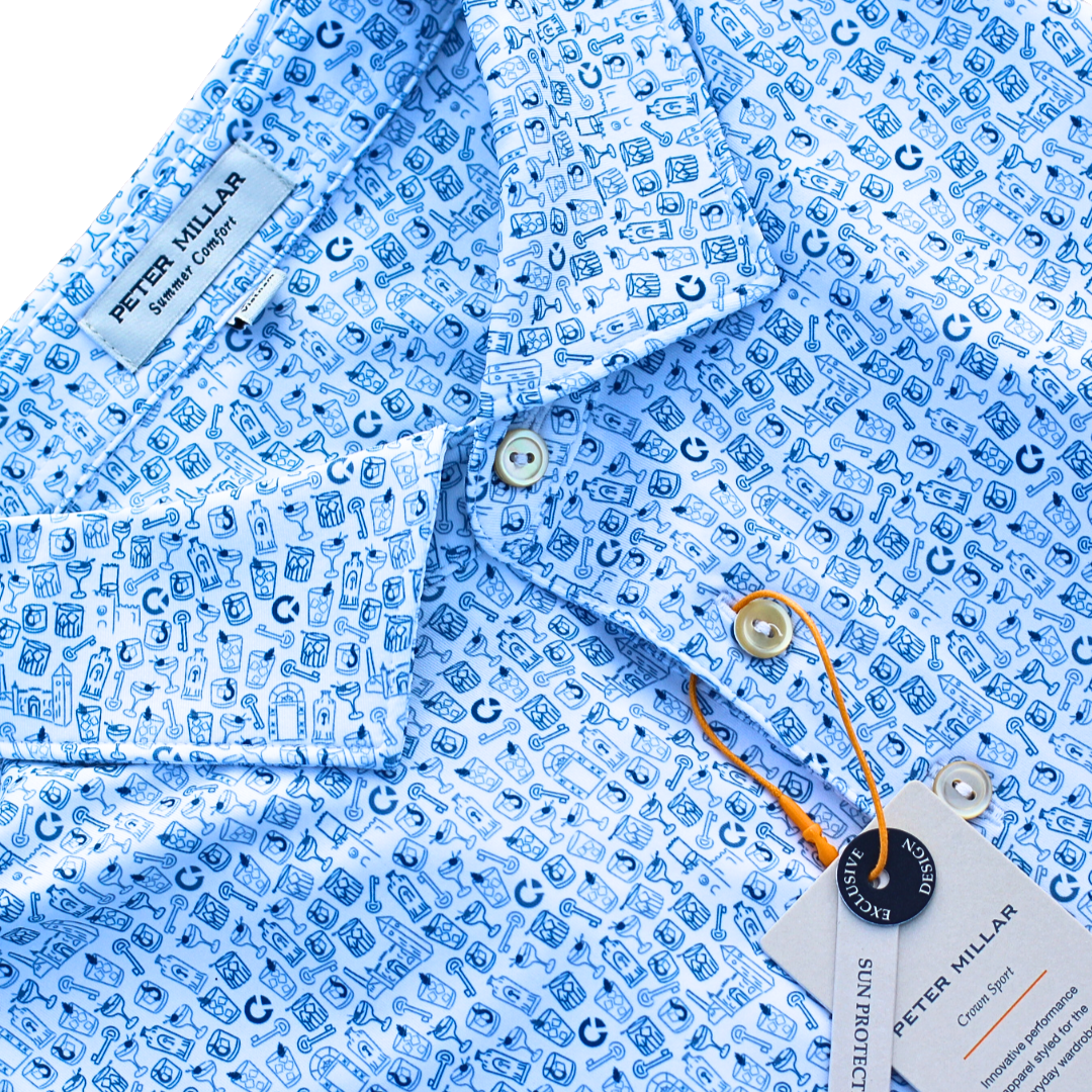 Peter Millar Custom Print Polo – Castle & Key