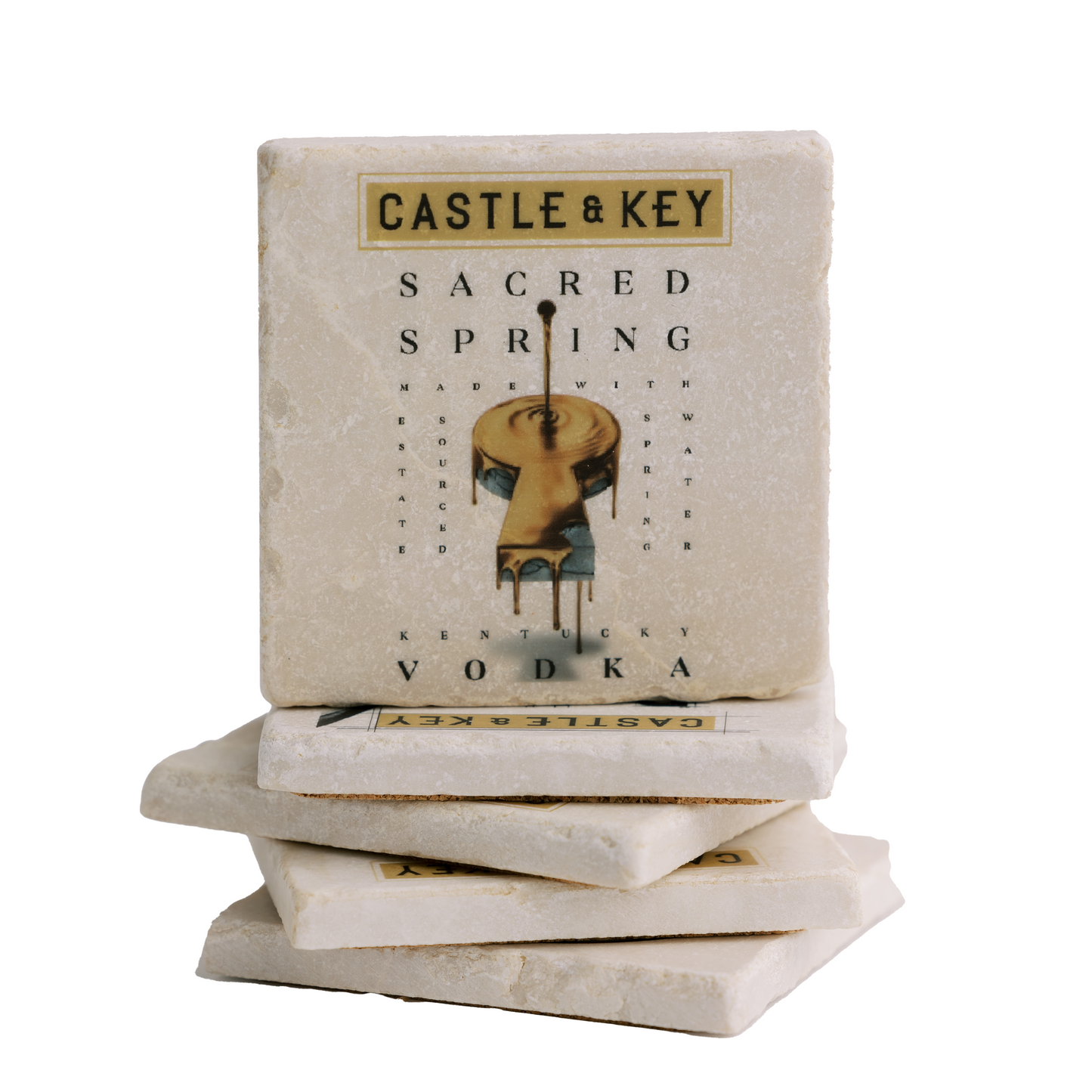 Sacred Spring Vodka Ceramic Coaster