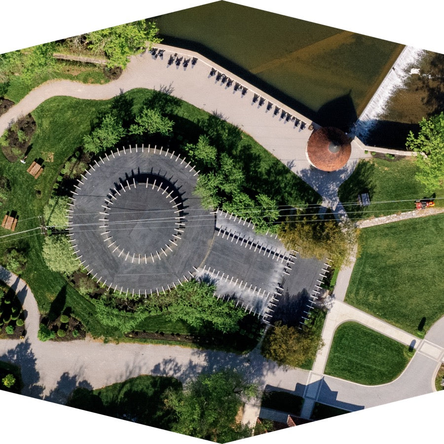 Aerial view of Castle & Key grounds