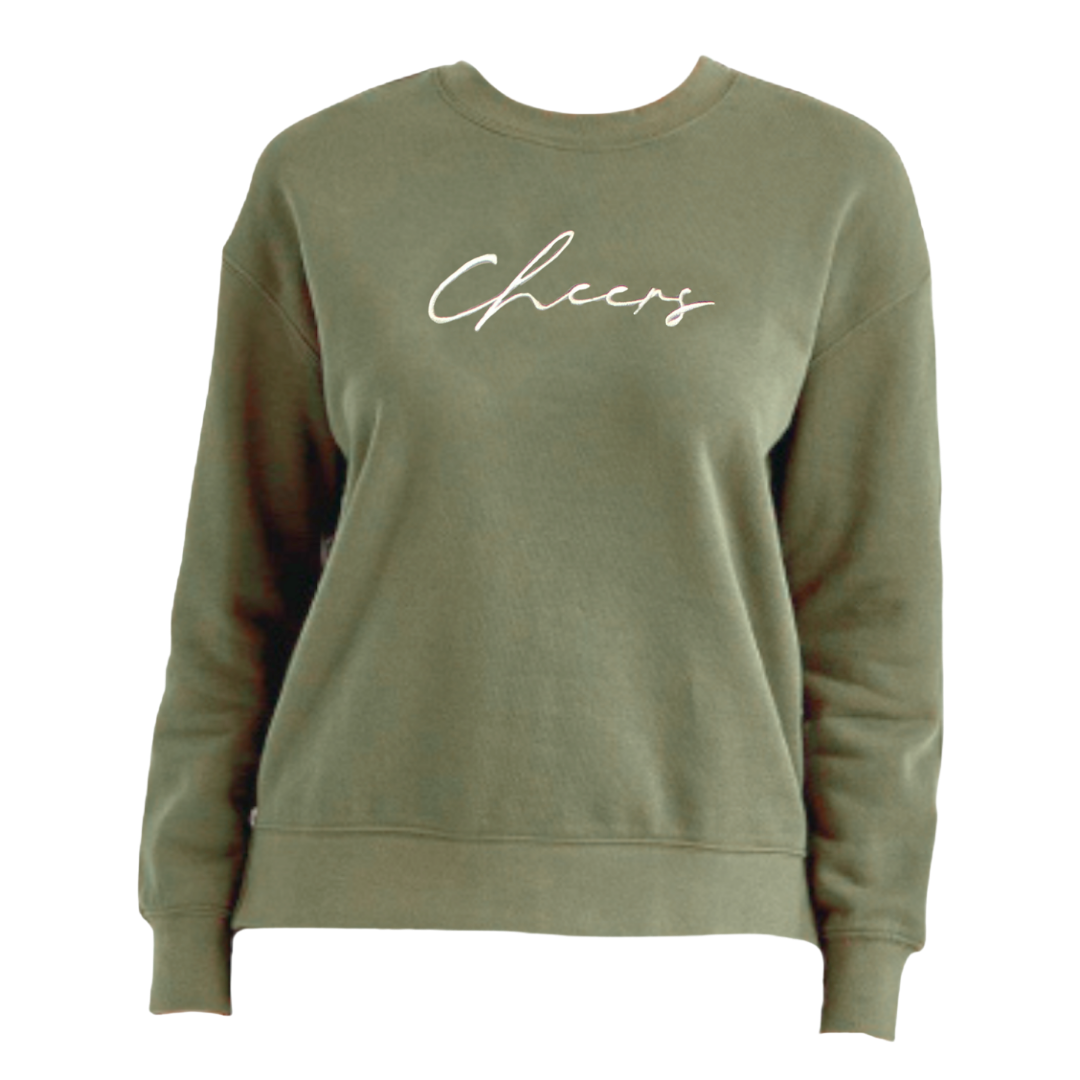 Cheers Side Zip Crewneck