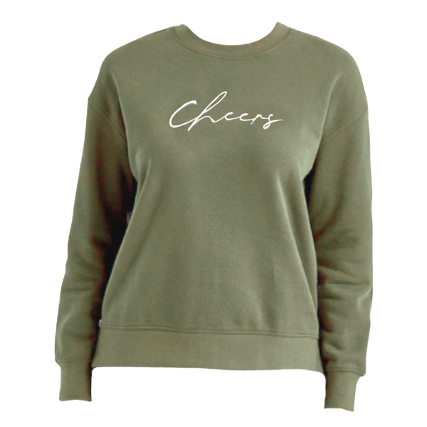 Cheers Side Zip Crewneck