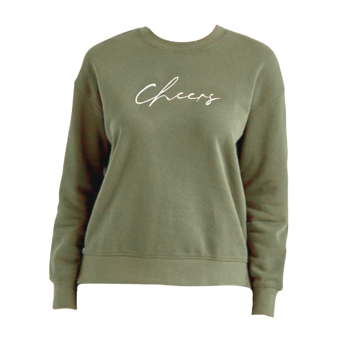 Cheers Side Zip Crewneck