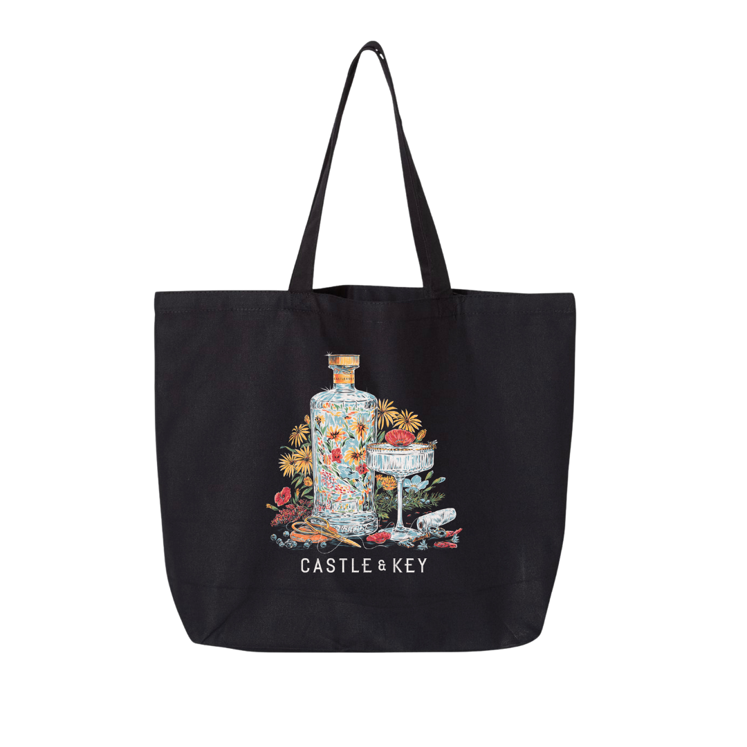 Castle & Key Harvest Watercolor Canvas Tote