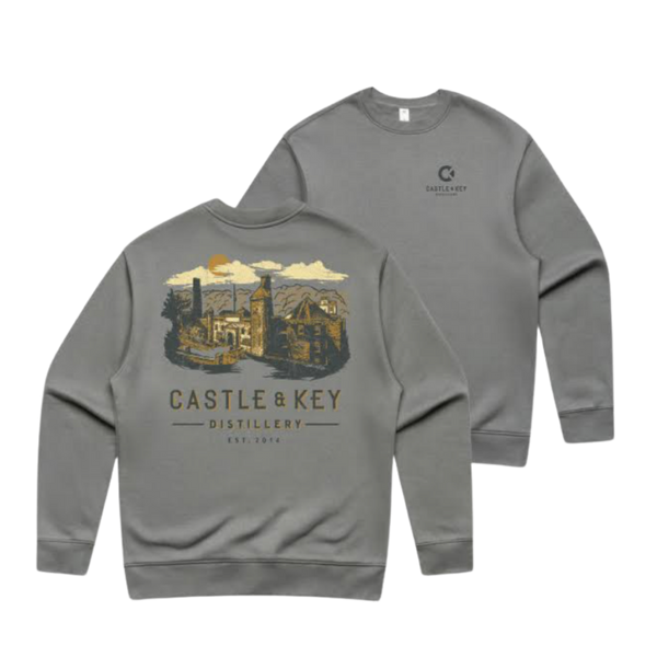 Castle Print Crewneck Sweatshirt