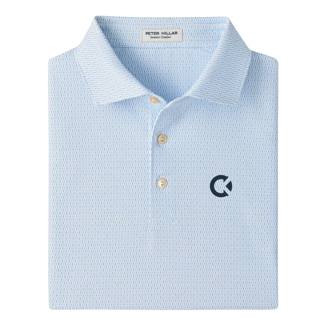 Peter Millar Football Geo Performance Jersey Polo