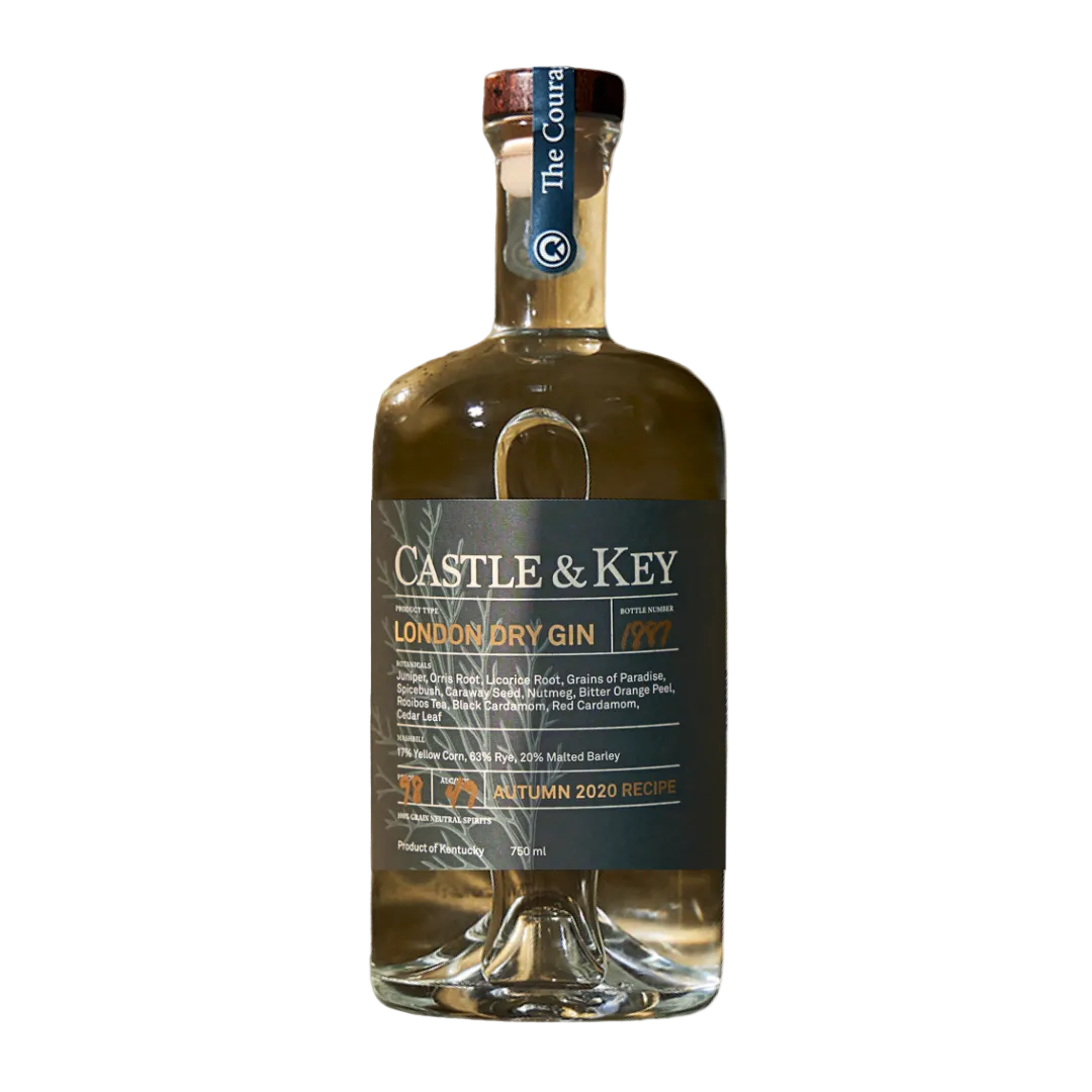 Castle & Key London Dry Gin Autumn 2020 bottle 