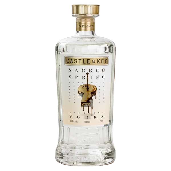 Castle & Key Sacred Spring Vodka bottle 