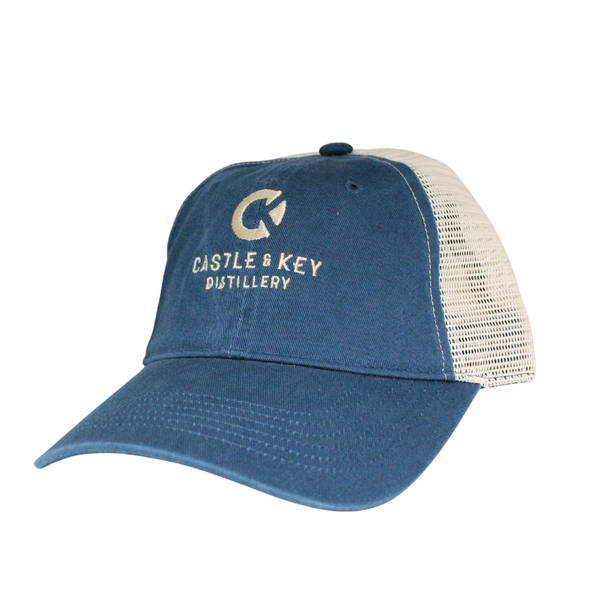Castle & Key Mesh Back Hat - Rainstorm Blue