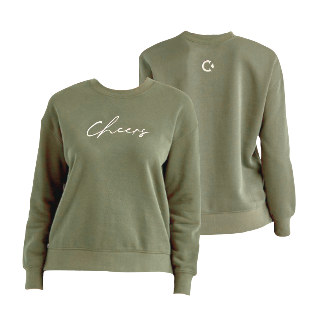 Cheers Side Zip Crewneck