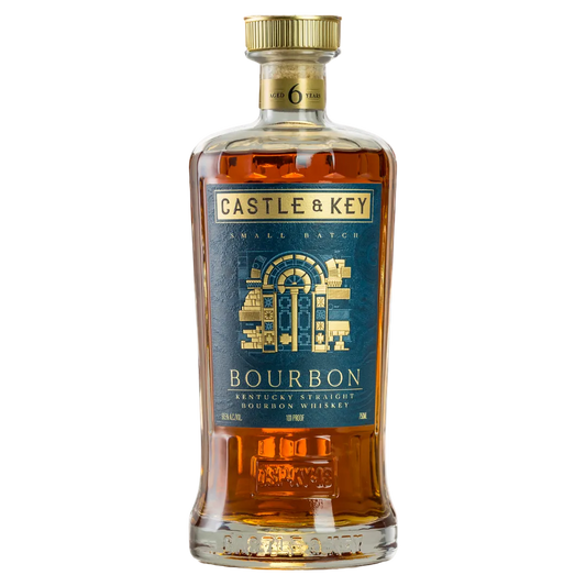 Bottle of Castle & Key Bourbon Whiskey 