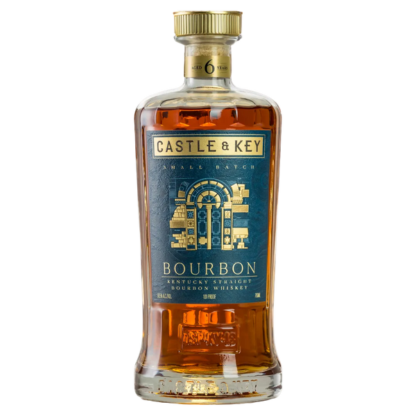 Bottle of Castle & Key Bourbon Whiskey 