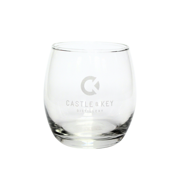 stemless dapple wine glass logo
