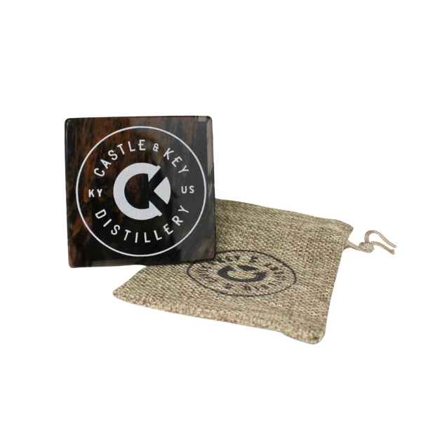Castle & Key Obsidian Logo Magnet