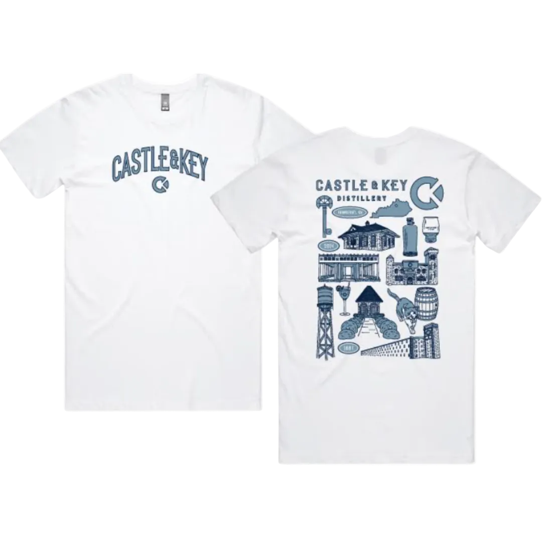 Castle & Key Collage Tee
